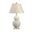 Fulton Vase Lamp In White and Cream
