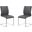 Fusion Contemporary Gray Side Chair Set of 2