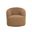 Fuwari Swivel Lounge Chair In Macio Camel
