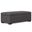 Gabbie Rectangular Storage Ottoman Polyester Linen In Slate Grey