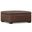 Gabbie Vegan Faux Leather Square Coffee Table Storage Ottoman In Distressed Chestnut Brown