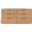 Gabrietta 6 Drawer Wood Dresser In Natural and Black