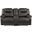 Gainesville Double Glider Reclining Love Seat with Center Console In Brown