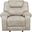 Gainesville Glider Reclining Chair In Beige
