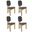Gales Dining Chair Set of 4 In Black