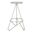 Galexia Bar Stool in Silver Leaf