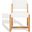 Galileo Linen Dining Chair In Ivory