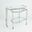 Gallery Folding Bar In Shiny Nickel