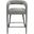 Galway Comfy Cushioned Metal Counter Chair In Dark Gray