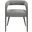 Galway Comfy Cushioned Metal Side Chair Set of 2 In Dark Gray