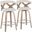 Gardenia 26 Inch Fixed Height Counter Stool Set of 2 In Cream White