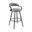 Gardenia 26 Inch Swivel Counter Stool In Black and Vintage Gray