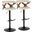 Gardenia Adjustable Barstool Set of 2 In Walnut