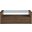 Garland Castered Glass Top Coffee Table In Brown