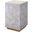 Garland Floral Accent Side Table In Dove