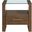 Garland Glass Top End Table In Brown