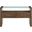 Garland Glass Top Sofa Table In Brown