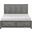 Garretson California King Platform Bed with Footboard Storage In Gray