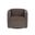 Garrison Swivel Lounge Chair In Rika Chocolate