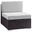 Gather Armless Outdoor Patio Sectional In Espresso and Gray