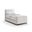 Gatsby Mohair Velvet Upholstered Twin Trundle Bed In Cream