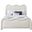 Gavin Chenille Fabric King Bed In Cream Chenille