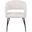 Gavin Series Modern Chair In Black Frame and Beige