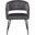Gavin Series Modern Chair In Black Frame and Charcoal