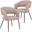 Gavin Series Modern Chair Set of 2 In Black Frame and Taupe