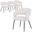 Gavin Series Modern Chair Set of 4 In Black Frame and Beige