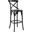 Gear Black Bar Stool