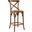 Gear Walnut Counter Stool with Rattan Seat