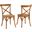 Gear Walnut Dining Side Chair Set of 2 EEI-3481-WAL