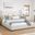 Gema King Upholstered Bed In Divine Natural