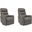 Gemini Swivel Glider Recliner Set of 2 In Ice