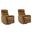 Gemini Swivel Glider Recliner Set of 2 In Autumn