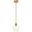 Gene 1 Light Brass And Clear Glass Pendant LD2256BR