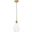 Gene 1 Light Brass And Clear Glass Pendant LD2260BR