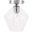 Gene 1 Light Chrome And Clear Glass Flush Mount