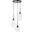 Gene 3 Light Black And Clear Glass Pendant LD2268BK