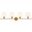 Gene 4 Light Brass And Frosted White Glass Wall Sconce
