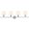Gene 4 Light Chrome And Frosted White Glass Wall Sconce