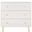 Genevieve 3 Drawer Dresser in Grey