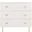 Genevieve 3 Drawer Dresser in White Wash