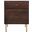 Genevieve White and Gold 2 Drawer Nightstand