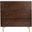 Genevieve White and Walnut 3 Drawer Dresser