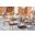 Genser 7 Piece Dining Set in Natural and Beige