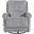 Gentry Manual Swivel Glider Recliner In Shadowplay Grey