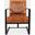 Maguire Sled Chair In Saddle