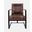 Maguire Sled Chair In Dark Sienna